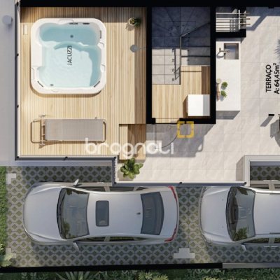 Casa com 131m², 2 quartos (sendo 2 suítes), 2 garagens, no bairro Santinho em Florianópolis