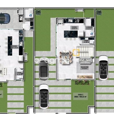 Casa de Condomínio com 130m², 3 quartos (sendo 1 suíte), 2 garagens, no bairro São João do Rio Vermelho em Florianópolis
