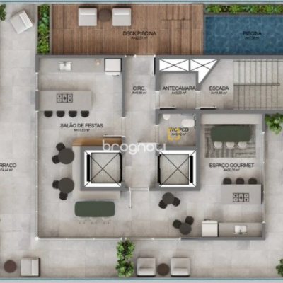 Studio com 20m², no bairro Centro em Florianópolis