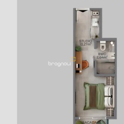 Studio com 20m², no bairro Centro em Florianópolis