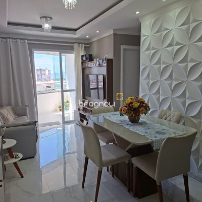Apartamento com 62m², 2 quartos (sendo 1 suíte), 1 garagem, no bairro Roçado em São José
