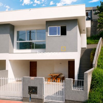Casa com 106m², 3 quartos (sendo 1 suíte), 1 garagem, no bairro Potecas em São José