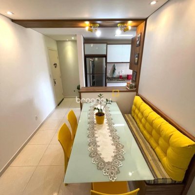 Apartamento com 60m², 2 quartos, 1 garagem, no bairro Sertão do Maruim em São José