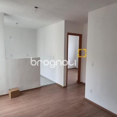 Apartamento com 40m², 2 quartos, 1 garagem, no bairro Sertão do Maruim em São José