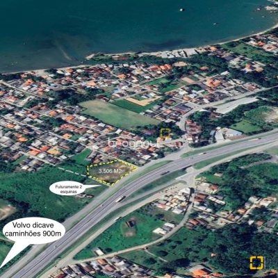 Terreno com 3506m², no bairro Enseada de Brito em Palhoça