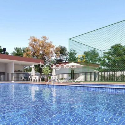 Apartamento com 56m², 2 quartos, 1 garagem, no bairro Aririú em Palhoça