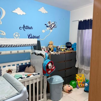 Apartamento com 56m², 2 quartos, 1 garagem, no bairro Aririú em Palhoça