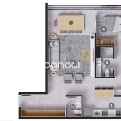 Apartamento com 119m², 3 quartos (sendo 3 suítes), 2 garagens, no bairro Jurerê em Florianópolis