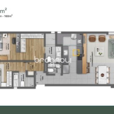 Apartamento com 117m², 2 quartos (sendo 2 suítes), 2 garagens, no bairro Barra da Lagoa em Florianópolis