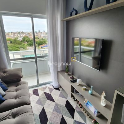 Apartamento com 58m², 2 quartos, 1 garagem, no bairro Areias em São José