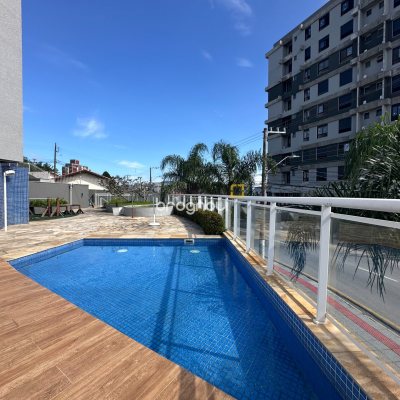 Apartamento com 71m², 2 quartos (sendo 1 suíte), 1 garagem, no bairro Praia Comprida em São José