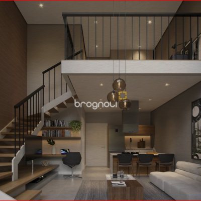 Loft com 54m², 1 quarto (sendo 1 suíte), 1 garagem, no bairro Campeche em Florianópolis