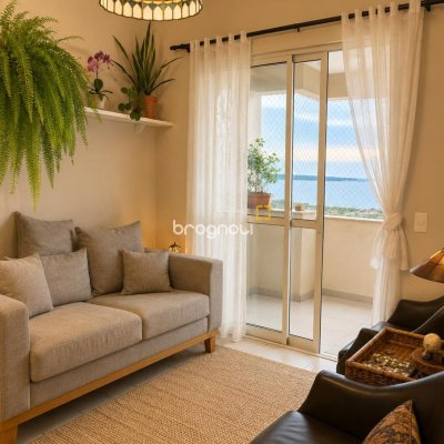 Apartamento com 78m², 2 quartos (sendo 1 suíte), 1 garagem, no bairro Costeira do Pirajubaé em Florianópolis