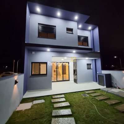 Casa de Condomínio com 152m², 3 quartos (sendo 1 suíte), 1 garagem, no bairro Beira Rio em Biguaçu