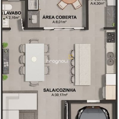 Casa de Condomínio com 152m², 3 quartos (sendo 1 suíte), 1 garagem, no bairro Beira Rio em Biguaçu