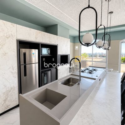 Apartamento com 78m², 2 quartos (sendo 1 suíte), 1 garagem, no bairro Nossa Senhora do Rosário em São José