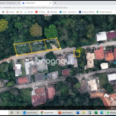 Terreno com 285m², no bairro Pantanal em Florianópolis