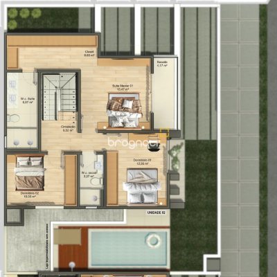 Casa com 210m², 3 quartos (sendo 1 suíte), 2 garagens, no bairro Cachoeira do Bom Jesus em Florianópolis