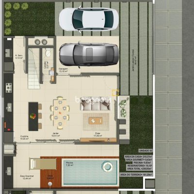 Casa com 210m², 3 quartos (sendo 1 suíte), 2 garagens, no bairro Cachoeira do Bom Jesus em Florianópolis