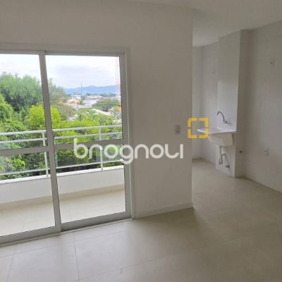 Apartamento com 53m², 2 quartos, 1 garagem, no bairro Barra do Aririú em Palhoça