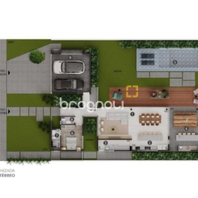 Casa de Condomínio com 314m², 4 quartos (sendo 4 suítes), 2 garagens, no bairro Cachoeira do Bom Jesus em Florianópolis