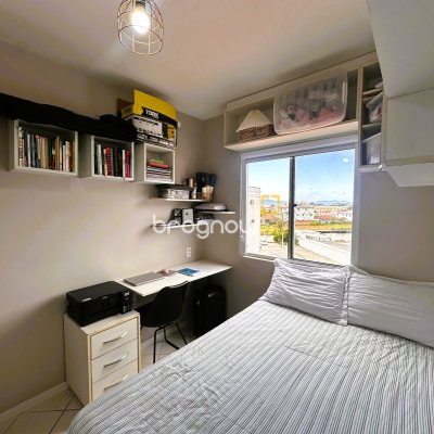 Apartamento com 46m², 2 quartos, 1 garagem, no bairro Aririú em Palhoça