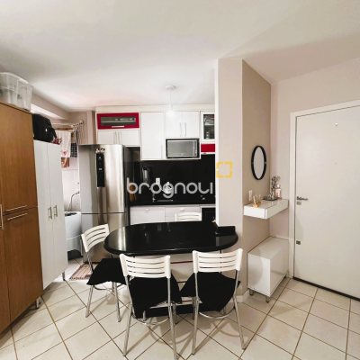 Apartamento com 46m², 2 quartos, 1 garagem, no bairro Aririú em Palhoça