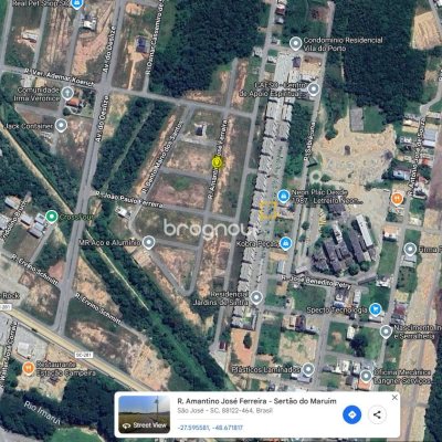Terreno com 368m², no bairro Sertão do Maruim em São José