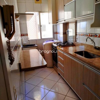 Apartamento com 59m², 2 quartos, 1 garagem, no bairro Areias em São José