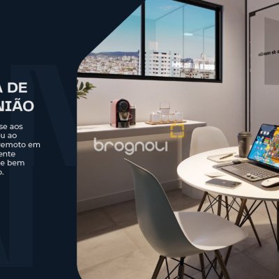 Apartamento com 52m², 2 quartos (sendo 1 suíte), 1 garagem, no bairro Barreiros em São José