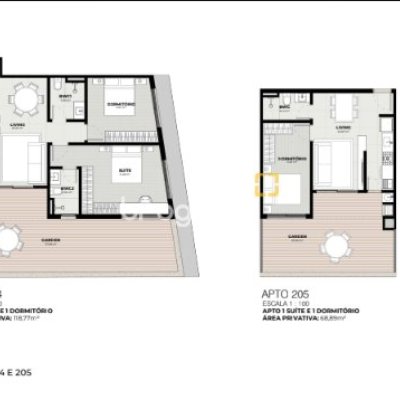 Apartamento com 47m², 1 quarto, no bairro Jurerê em Florianópolis