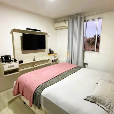 Apartamento com 48m², 2 quartos, 1 garagem, no bairro Roçado em São José