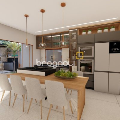 Casa com 137m², 4 quartos (sendo 3 suítes), 2 garagens, no bairro Forquilhas em São José
