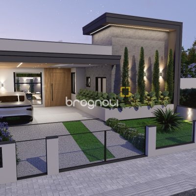 Casa com 120m², 3 quartos (sendo 1 suíte), 2 garagens, no bairro Forquilhas em São José