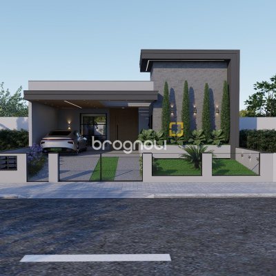 Casa com 120m², 3 quartos (sendo 1 suíte), 2 garagens, no bairro Forquilhas em São José