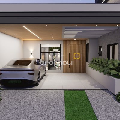 Casa com 120m², 3 quartos (sendo 1 suíte), 2 garagens, no bairro Forquilhas em São José