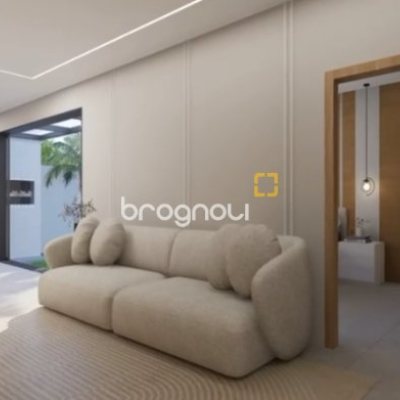 Casa com 120m², 3 quartos (sendo 1 suíte), 2 garagens, no bairro Forquilhas em São José