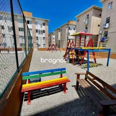Apartamento com 41m², 2 quartos, 1 garagem, no bairro Barreiros em São José