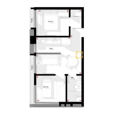 Apartamento com 41m², 2 quartos, no bairro Centro em Florianópolis