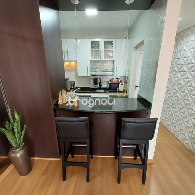Apartamento com 57m², 2 quartos, 1 garagem, no bairro Itacorubi em Florianópolis