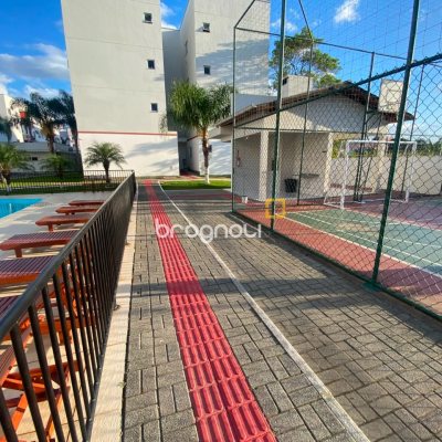 Apartamento com 52m², 2 quartos, 1 garagem, no bairro Aririú em Palhoça