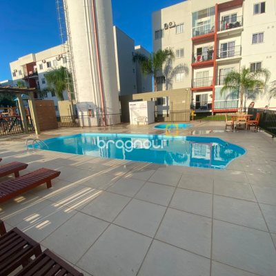 Apartamento com 52m², 2 quartos, 1 garagem, no bairro Aririú em Palhoça