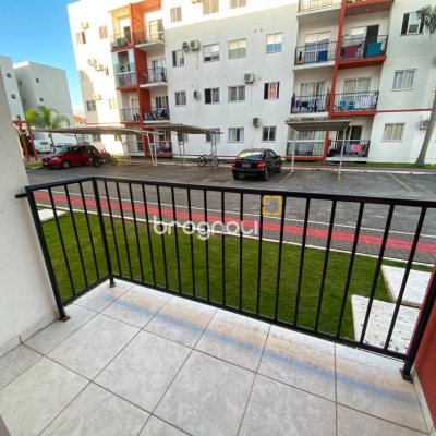 Apartamento com 52m², 2 quartos, 1 garagem, no bairro Aririú em Palhoça