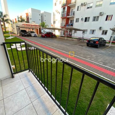 Apartamento com 52m², 2 quartos, 1 garagem, no bairro Aririú em Palhoça