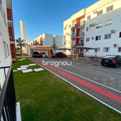 Apartamento com 52m², 2 quartos, 1 garagem, no bairro Aririú em Palhoça