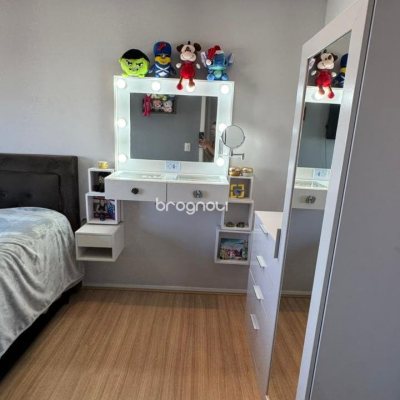 Apartamento com 56m², 2 quartos, 1 garagem, no bairro Areias em São José