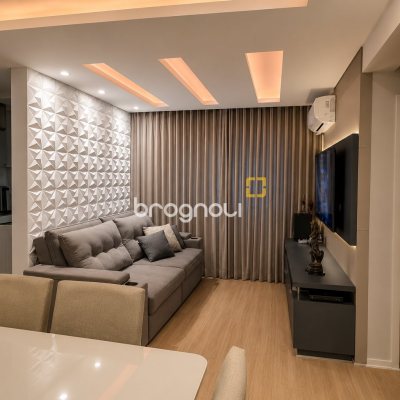 Apartamento com 56m², 2 quartos, 1 garagem, no bairro Areias em São José