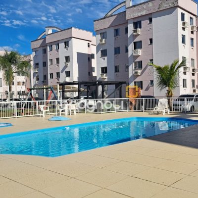Apartamento, 2 quartos, 1 garagem, no bairro Aririú em Palhoça