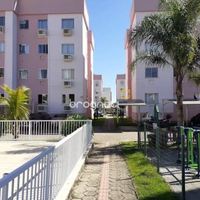 Apartamento, 2 quartos, 1 garagem, no bairro Aririú em Palhoça