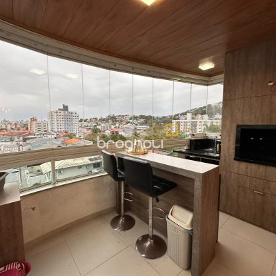 Apartamento com 91m², 2 quartos (sendo 1 suíte), 1 garagem, no bairro Nossa Senhora do Rosário em São José